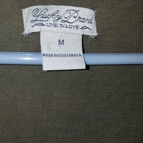 Lucky Brand moss shirt cap sleeve - Picture 4 of 4